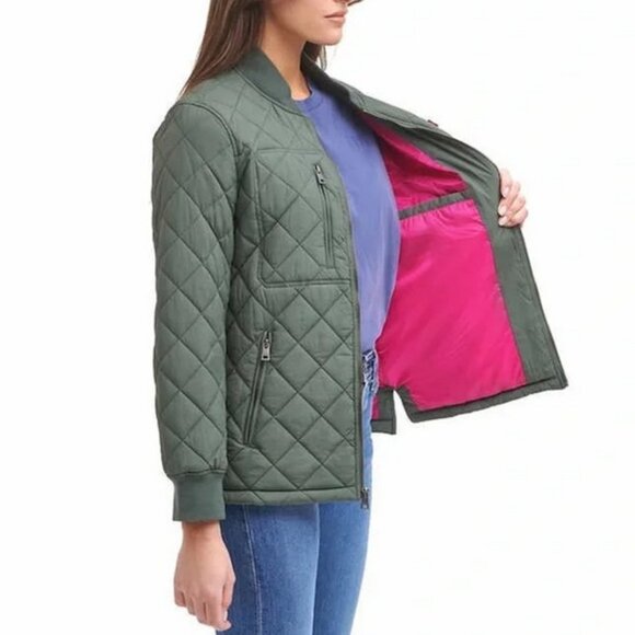 NWT Levi’s Womens' Quilted Jacket Sea Green Size Small - Picture 4 of 4